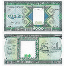 1000 Ouguiya 1989 Mauritania