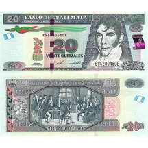20 Quetzales 2023 Guatemala