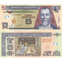 5 Quetzales 2022 Guatemala