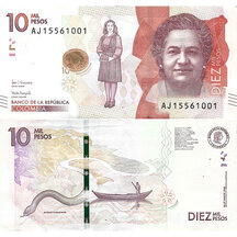 10,000 Pesos 2020 Colombia