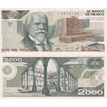 2,000 Pesos 1987 Mexico