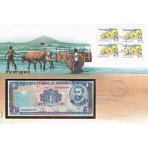 Banknote cover Nicaragua 1990