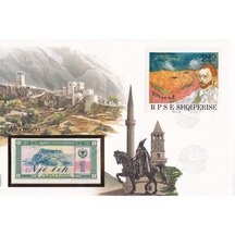 Banknote cover Albania 1976