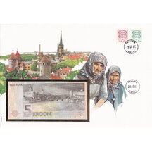Banknote cover Estonia 1991