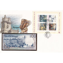 Banknote envelope Portugal 1984