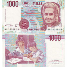 1000 Lire 1990 Italy