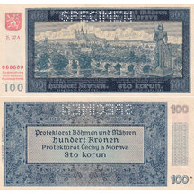 100 Korún 1940 Protectorate of Bohemia and Moravia - Specimen