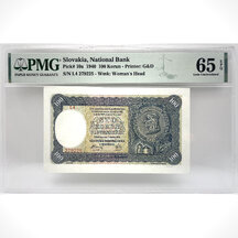 100 Koruna 1940 Slovak Republic - series L4 (PMG certification)