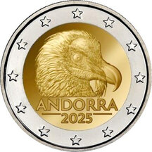 2 EURO Andorra 2025 - Bearded Vulture