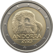 2 EURO Andorra 2025 - Bearded Vulture