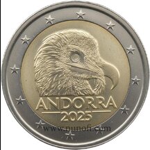2 EURO Andorra 2025 - Bearded Vulture