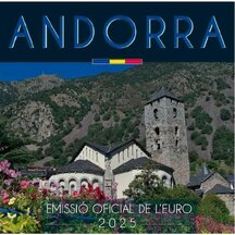 Set of Circulating Euro Coins Andorra 2025