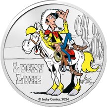 5 EURO Belgium 2024 - Lucky Luke - color