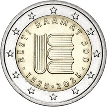 2 EURO Estonia 2025 - First printed text