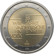 2 EURO Germany 2025 - 35 Years of German Unity A