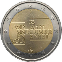 2 EURO Germany 2025 - 35 Years of German Unity