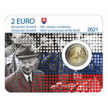 2 € Slovakia 2021 - Alexander Dubček - coincard