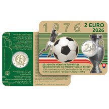 2 EURO Slovakia 2026 - Victory of Czechoslovak Footballers at the European Championship - coincard