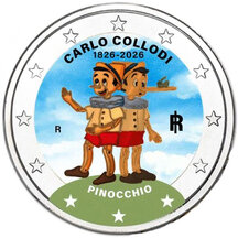 2 EURO Italy 2026 - Pinocchio - colored