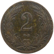 2 Fillér Franz Joseph I. 1910 KB