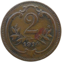 2 Heller Franz Joseph I. 1914