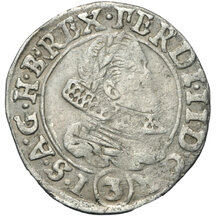 3 Grajciar Ferdinand II. 1633 Prague (PR)