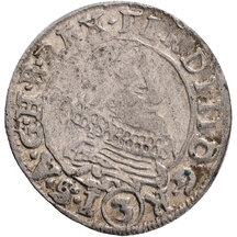 3 Grajciar Ferdinand II. 1636 Prague (PR)