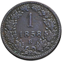 1 Grajciar Franz Joseph I. 1858 B
