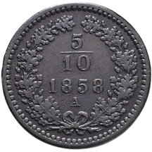 5/10 Grajciar Franz Joseph I.1858 A