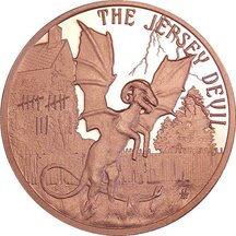 Copper Coin Jersey Devil 1 Ounce