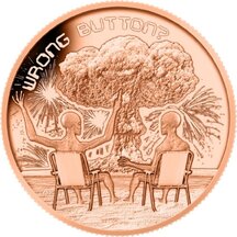 Copper Coin Aliens 1 Ounce