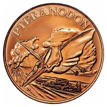 Copper Coin Pteranodon 1 Ounce