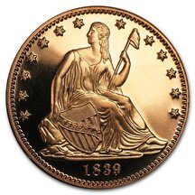 Copper Coin Seated Liberty 1 Ounce