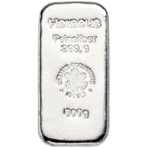 Silver bar Heraeus 500 g