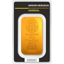Gold bar Argor-Heraeus 50 g