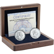 Set of replicas of gold coins of Franz Joseph I. 2024
