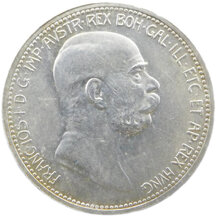 1 Koruna Franz Joseph I. 1896 - Jubilee