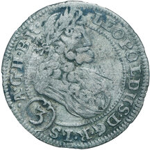 3 Grajciar Leopold I. 1705 Vratislav (BR FN)