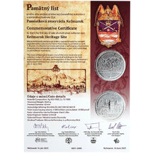 Commemorative Certificate 20 € Kežmarok 2025