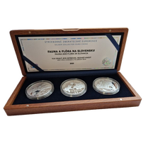 Set of Silver Coins 3.33 Euro - Fauna and Flora