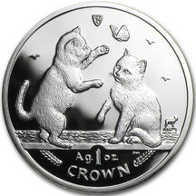 1 Crown Isle of Man 2004 - Tonkinese Cat - Proof