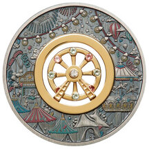 2 Dollars Tuvalu 2025 - Ferris Wheel