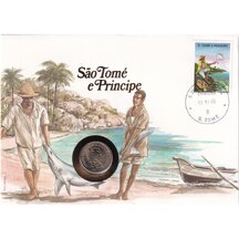 Numismatic Envelope Saint Thomas and Prince Island 1977