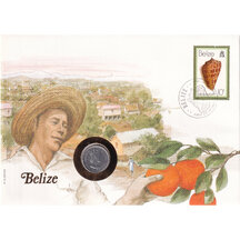 Numismatic Envelope Belize 1980