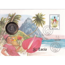 Numismatic Envelope Saint Lucia 1981