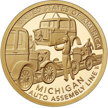 1 US Dollar 2025 - American Innovation - Michigan