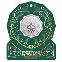 50 Cents Australia 2025 - Christmas Flowers - blister