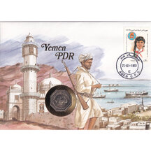Numismatic envelope Yemen 1981
