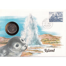 Numismatic envelope Iceland 1984