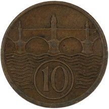 10 Halier Czechoslovakia 1932